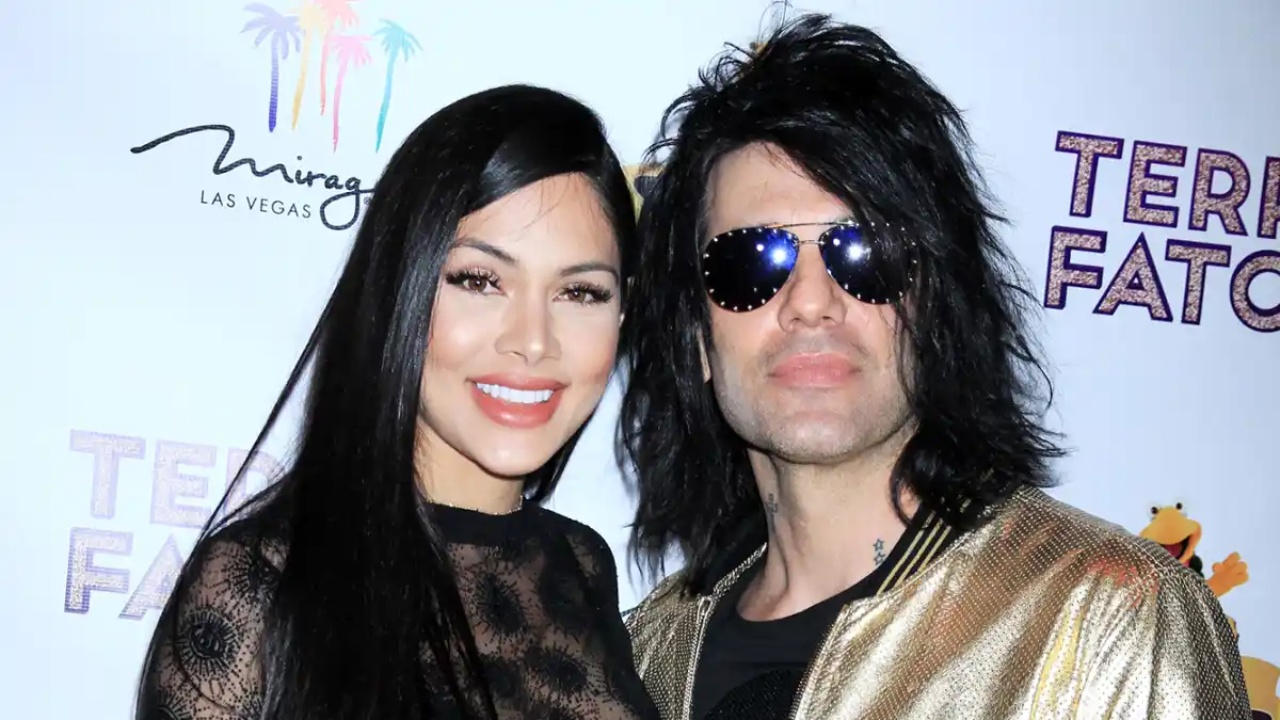 Criss Angel with his wife, Shaunyl Benson.