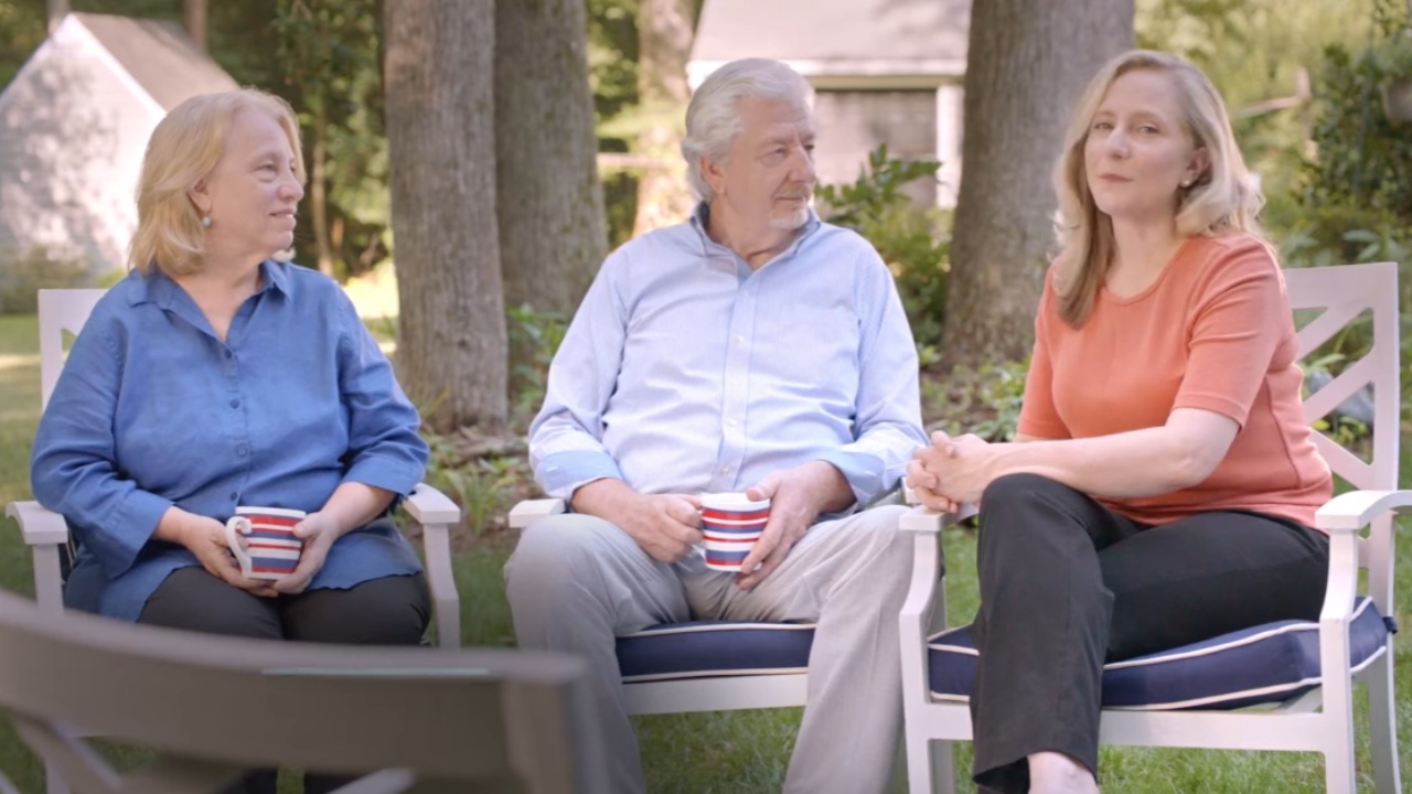 Abigail Spanberger with her parents.