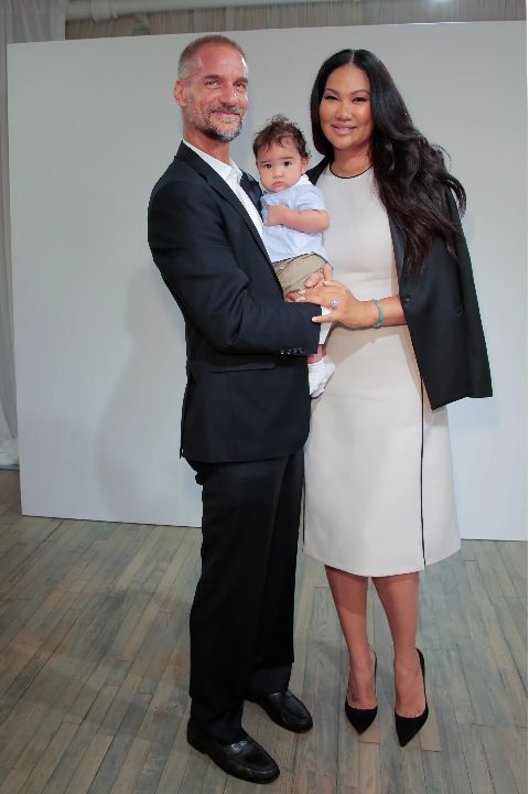 Kimora Lee Simmons with her ex-husband Tim and son Wolfe.