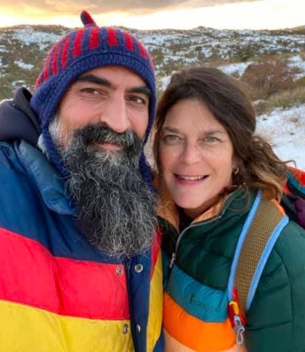 Annie Guthrie with her husband, Tommaso Cioni.