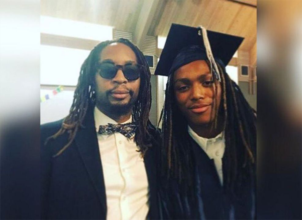 Lil Jon with his son, Nathan Smith.
