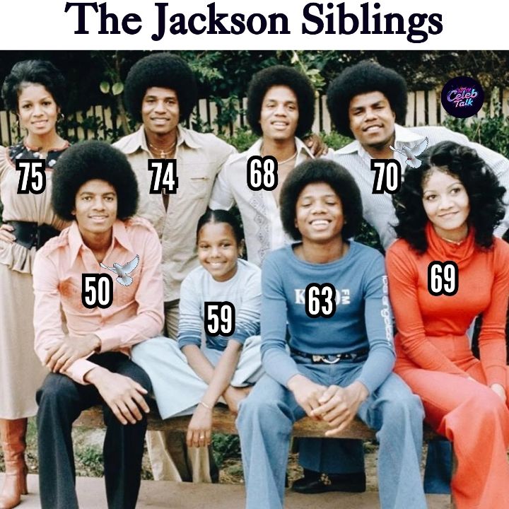 Janet Jackson with her brothers and sisters.