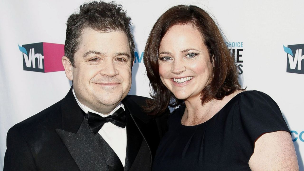 Patton Oswalt with his first wife, Michelle McNamara.