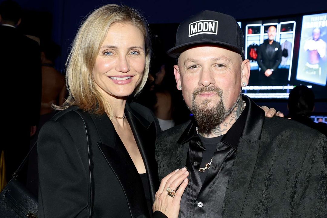 Cameron Diaz with her husband, Benji Madden.