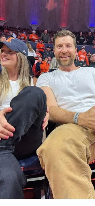Brett Eldredge with his wife, Samantha Romberger.