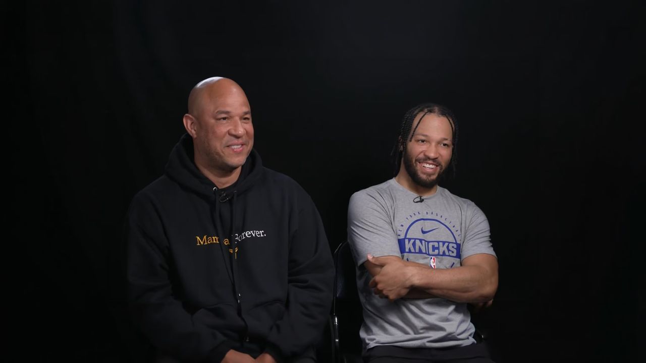 Rick Brunson with his son, Jalen Brunson.