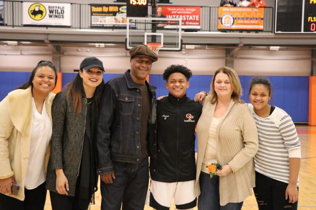 Kayla McBride with her family.