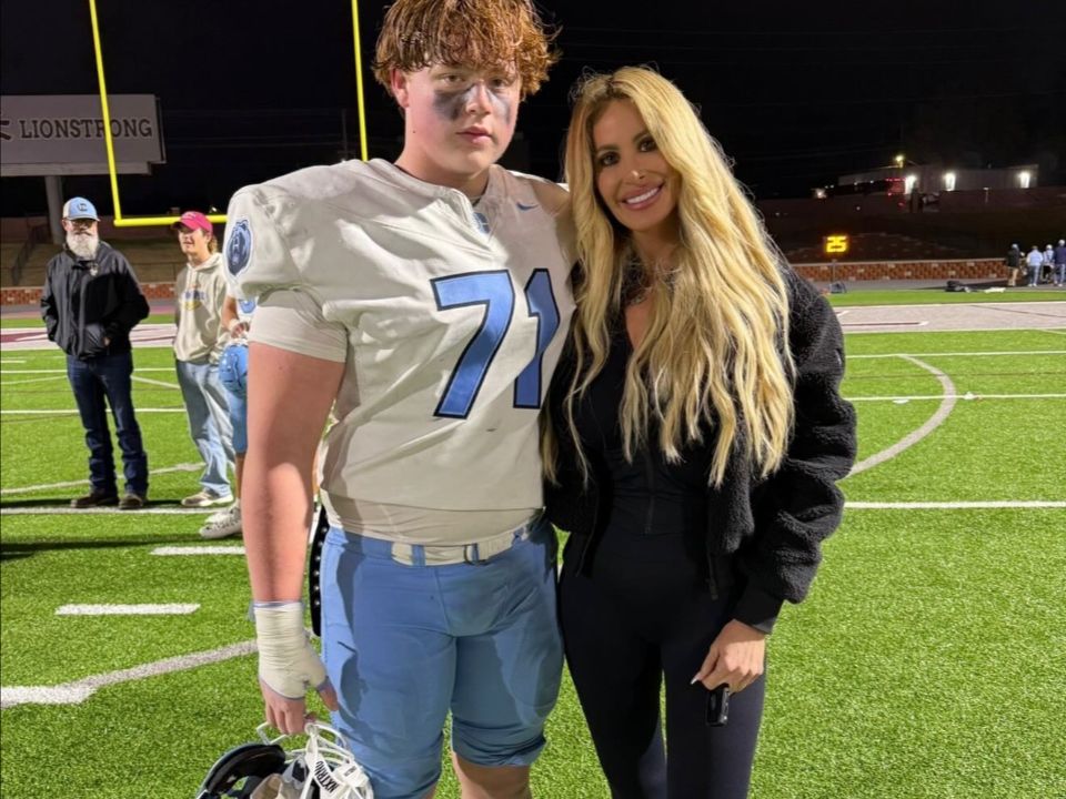 Kim Zolciak with her son, KJ Biermann.