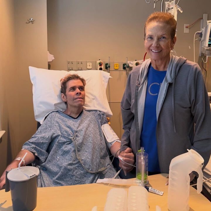 Perez Hilton with his mother, Teresita Lavandeira.