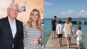 Richard Gere Wife Alejandra Family Photo: Sweet Beach Moment